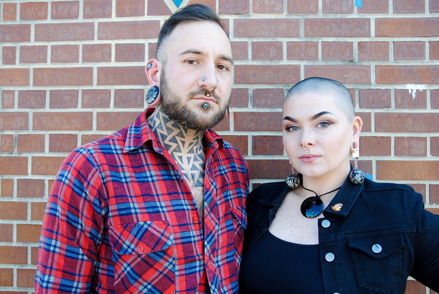 Andru Rogge and Haley Davena photographed for Infinite Body Piercing
